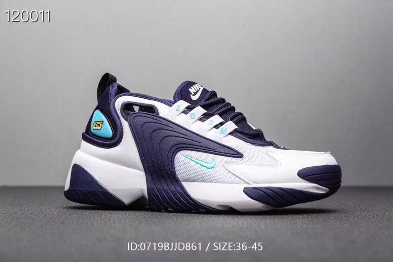 New Nike M2K Tekno White Purple Blue Shoes - Click Image to Close